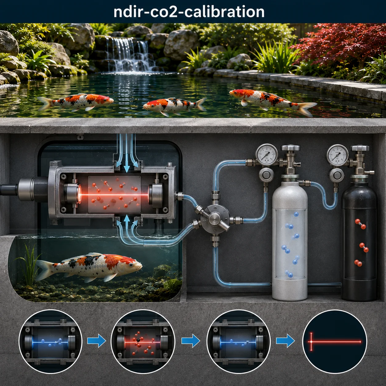 NDIR CO2 sensor optical drift and damp environment calibration